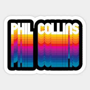 Retro Phil Proud Name Personalized Gift Rainbow Style Sticker